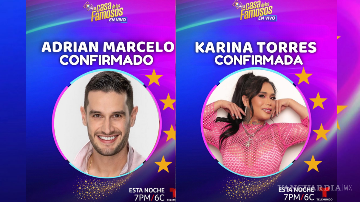 Adrián Marcelo y Karina Torres: ¿serán las nuevas estrellas de ‘La Casa de los Famosos All Stars’? Adrián Marcelo y Karina Torres: ¿serán las nuevas estrellas de ‘La Casa de los Famosos All Stars’?