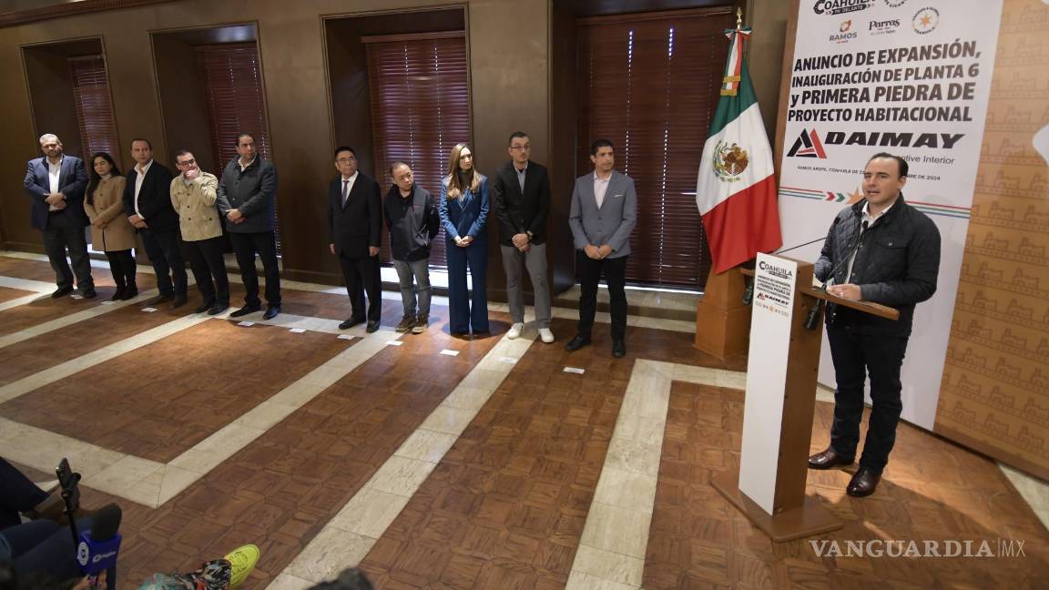 Invierte Daimay más de mil mdp en Ramos Arizpe y Parras de la Fuente Invierte Daimay más de mil mdp en Ramos Arizpe y Parras de la Fuente