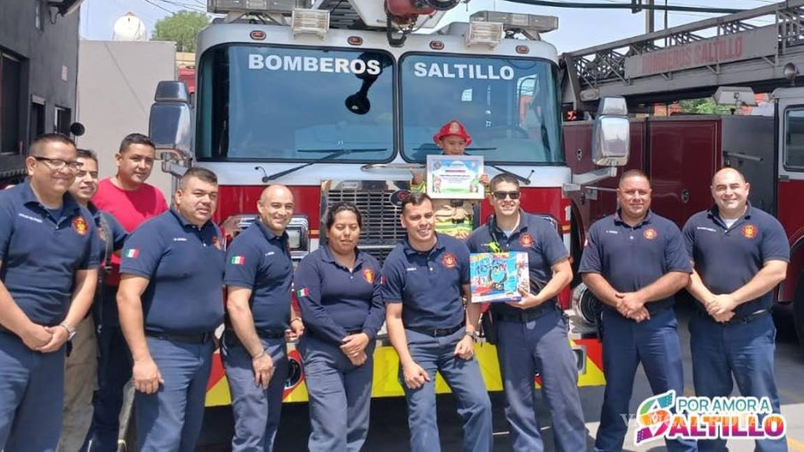 Pequeño Diego conmueve Saltillo: bomberos cumplen su sueño y lo hacen héroe por un día Pequeño Diego conmueve Saltillo: bomberos cumplen su sueño y lo hacen héroe por un día
