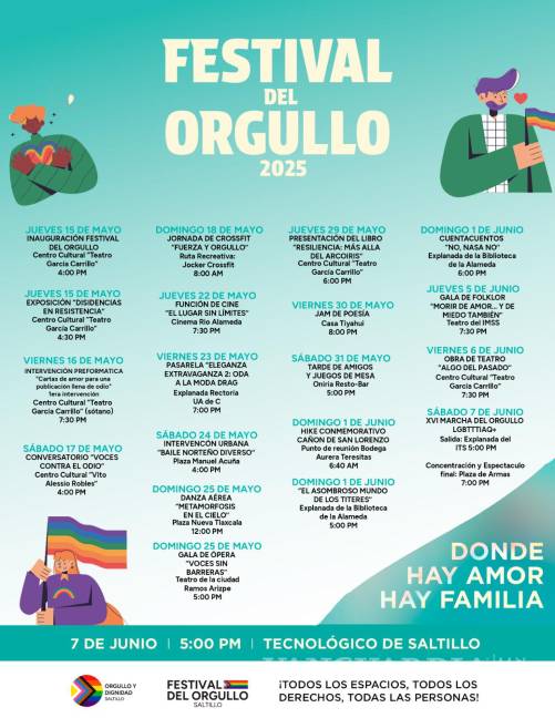 Organizadores presentan la marcha LGBT+ y la programación del Festival del Orgullo 2025. $!Organizadores presentan la marcha LGBT+ y la programación del Festival del Orgullo 2025.
