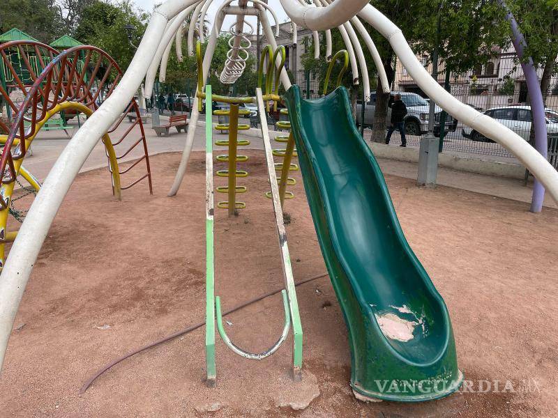 Una de las secciones del área de juegos infantiles carece de uno de los resbaladeros, lo que limita las opciones de juego para los niños. $!Una de las secciones del área de juegos infantiles carece de uno de los resbaladeros, lo que limita las opciones de juego para los niños.