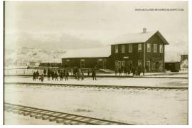Calle Francisco Coss, la arboleda de San Lorenzo (1887). Cortesía del Blog Saltillo del Recuerdo y Grupo de Facebook Ranchos, Pueblos y Villas de Coahuila.