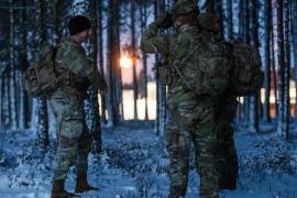 Las unidades de la brigada se entrenan en condiciones difíciles, a menudo pantanosas, en Lituania, Polonia y otras partes de los países bálticos.