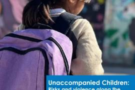 Portada del informe “Niñez no acompañada: riesgos y violencias en la ruta migratoria por México de las organizaciones civiles” realizado por Plan International y Save the Children.