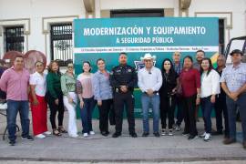 “Vamos a convertir a la Policía de Sabinas en la mejor seguridad del Estado”, dijo Feliciano Díaz. FOTO: CORTESÍA