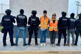 El hombre fue detenido junto a una mujer en el municipio de Pesquería, Nuevo León, informó la Secretaría de Seguridad en el estado