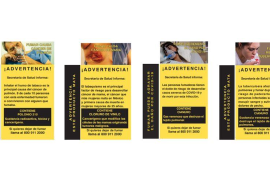 A partir del próximo 1 de septiembre entrará en vigor la obligación de las empresas tabacaleras de imprimir en las cajetillas de cigarros los nuevos pictogramas
