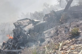La aeronave Bell 212 quedó destruida tras el desplome, sin víctimas fatales.