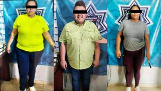 Elementos de la Policía Municipal de Múzquiz aseguraron a los tres presuntos agresores.