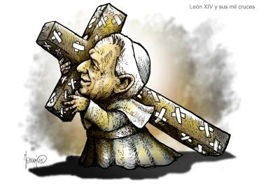 León XIV y sus mil cruces