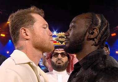 Canelo y Crawford protagonizaron un encendido cara a cara que anticipa una guerra sobre el ring el próximo 13 de septiembre.