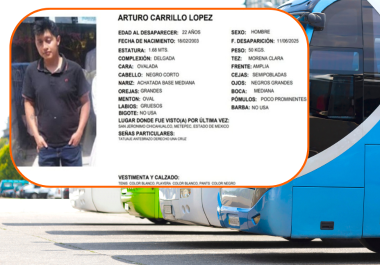 Desaparece Arturo Carrillo López en Guadalajara, Jalisco